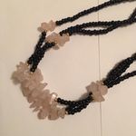 Pretty Women’s Black / Pink Beaded Costume Jewelry Necklace Photo 1