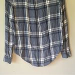 Kendall + Kylie Blue Plaid Long Sleeve Button Down Shirt Size Small Photo 9