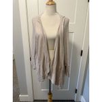 Leith  Women's Size Medium Beige V-Neck‎ And Back Pullover Sweater Nordstrom Lite Photo 7