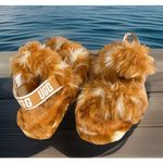 UGG NWOT  Oh Yeah Spots Slipper 1118165 Natural Real Lamb Fur Women's Size 9 Photo 1