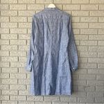 Frank & Eileen Murphy Pindot Linen Shirtdress Chambray Blue Size XS Photo 4