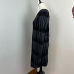 Skull Cashmere  Black Belinda Asymmetrical Long Sleeve Wool Sweater Dress Small Photo 4