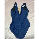 Cover Girl Navy Blue Gold Lace Up V Photo 7