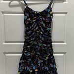 Free People Black Floral Tiered Skirt Mini Y2K Dress Photo 0