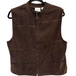 Napa Valley Petites Vintage Full Zip Brown Mock Neck Vest Size undefined Photo 0