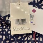 Max Mara  Silk Pencil Skirt‎ With Side Ruffle Geometric Career Wear Cocktail Photo 3