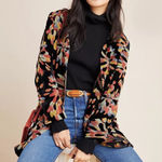 Anthropologie  Eva Franco Velvet Kimono Jacket Top Photo 0