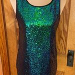 Zeagoo  blue n green sequined raver tank top Photo 5