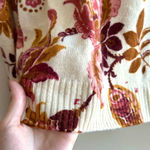 Spartina 449 Fall Floral Crewneck Sweater, Size Medium Photo 4