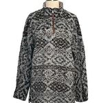 True Grit SHERPA PULLOVER 1/4 ZIP FROSTY TIP AZTEC PATTERN SUPER SOFT SIZE MED Photo 0