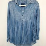 American Eagle  Jegging Fit Denim Blouse Photo 0