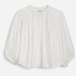 Madewell NWT White Balloon-Sleeve Top - Size: XXS Photo 10