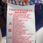 Throttleman Sweater Wool Multicolor Striped Short Sleeve Jumper Womens Small Photo 4