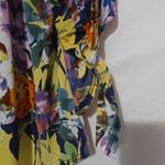 Unique spectrum US 2X Spring Flowers on Yellow Peasant Top Plus Photo 1