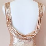 Lulus Slink and Wink Rose Gold Sequin Maxi Sleeveless Dress Pink Size XS Photo 3