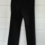 Betabrand Women’s Black Striped Medium Short Pants Photo 2