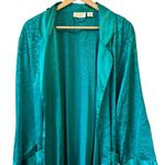 Victoria's Secret  Women's Gold Label Vintage Emerald Green Lingerie Robe Photo 15