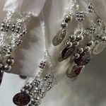 Belly Dancing Hip Scarf Wrap Skirt White Photo 4