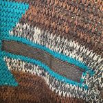 Southwestern Aztec COOGI Sweater Crewneck Earthtones Women’s Small Brown Photo 4
