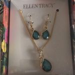 Ellen Tracy  Turquoise & Pave Crystals Necklace Set Photo 0