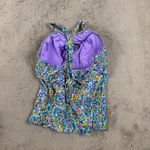 NWT Sunsets Pansy Fields Elsie Tankini Top Floral 2 Way Wear 36E/34F/32G Beach Size XS Photo 7