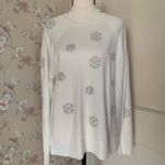 Marled Reunited Clothing  | White snowflake sweater Photo 3