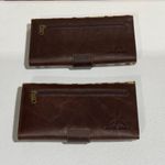 Lot Of 2 Real Handmade Animal Print Fur Leather Loop Closure Wallet/Hand Clutch Photo 11