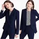 J.Crew NWT  365 Double Breasted Navy Blue Blazer Suit Jacket Size 00 Photo 1