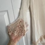 Carla Conti Womens Small Long Sleeve Etherial Top Small Made in Italy Tan Photo 3