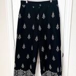 Adrianna Papell NWT  Embroidered Wide Leg Pants Size 12 Photo 1