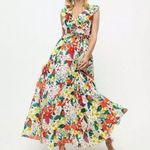 J.Crew NWT Ruffle-front Maxi in Ratti Island Botanical Print Cotton Dress 6 Photo 1