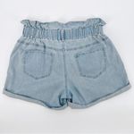 American Bazi  High Waisted‎ Paperbag Denim Shorts M Photo 3