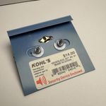 Simply Vera, Vera Wang Simply Vera Vera Wang Rhinestone & Gold Tone Large Stud Pierced Earrings NWT Photo 6