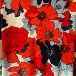 Westport Red & Blue Floral Cold Shoulder Top with splits in sleeves size3X Photo 5