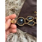 Kate Spade New York Statement Bracelet Gold and Charcoal Black Photo 1