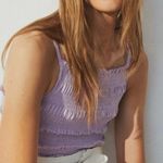 H&M  lavender Purple Tiered Ruched Tank Top Photo 2