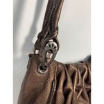 Brighton  Bronze Metallic Leather Shoulder Purse Photo 3
