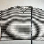 Caslon  Crewneck Stripe Drop Shoulder Top Size XXL Casual Preppy Classic Neutral Photo 6