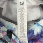 Fabletics  Pants Womens XS‎ Blue Pink Watercolor Leggings Sheer Mesh Athleisure Photo 4