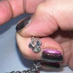 Disney  Minnie Bow and Silhouette Silver Tone Bracelet Photo 3