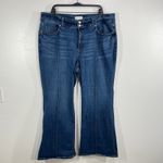 Lane Bryant  High Rise Tighter Tummy Flare Jeans‎ Size 22 Dark Wash Denim Photo 1