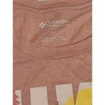 Columbia Womens  Printed Tank Blouse Hiking Camping Fishing Outdoors Peach Pink Photo 3