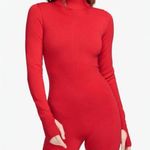 Nike  Every Stitch Considered Red Wool Bodysuit Romper Made In Italy Photo 0