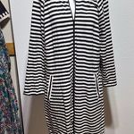 CAbi  | Byline Black & White Stripe Full Zip Jacket 5851 Women's L Photo 0