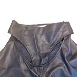 La Esquina Genuine Leather High Waist Flare Pants Sculpted Waistband Women’s SM Black Size 26 Photo 2