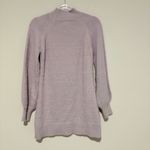 Miami  Francesca’s Rosemary Mock Neck Fuzzy‎ Sweater Mini Dress Soft Lilac medium Photo 3