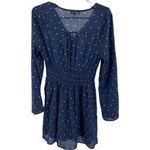 Entro  navy polka dot mini dress lightweight summer spring wedding vacation small Photo 1