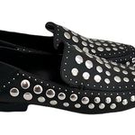 1. State  Black Leather ‘Flintia’ Silver Studded Convertible Flats, Size 7.5 Photo 4
