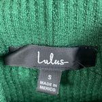 Lulus Seasonal Essential Green Waffle Knit Turtleneck Long Sleeve Top Size Small Photo 5