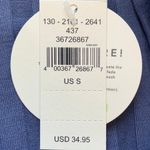 Aerie NWT Offline Square Neck Lettuce Hem Ribbed Crop Top in Blue Photo 5